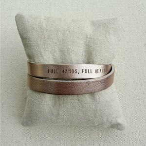 *Double Leather Band Band* KEEP COLLECTIVE Retired Engraved